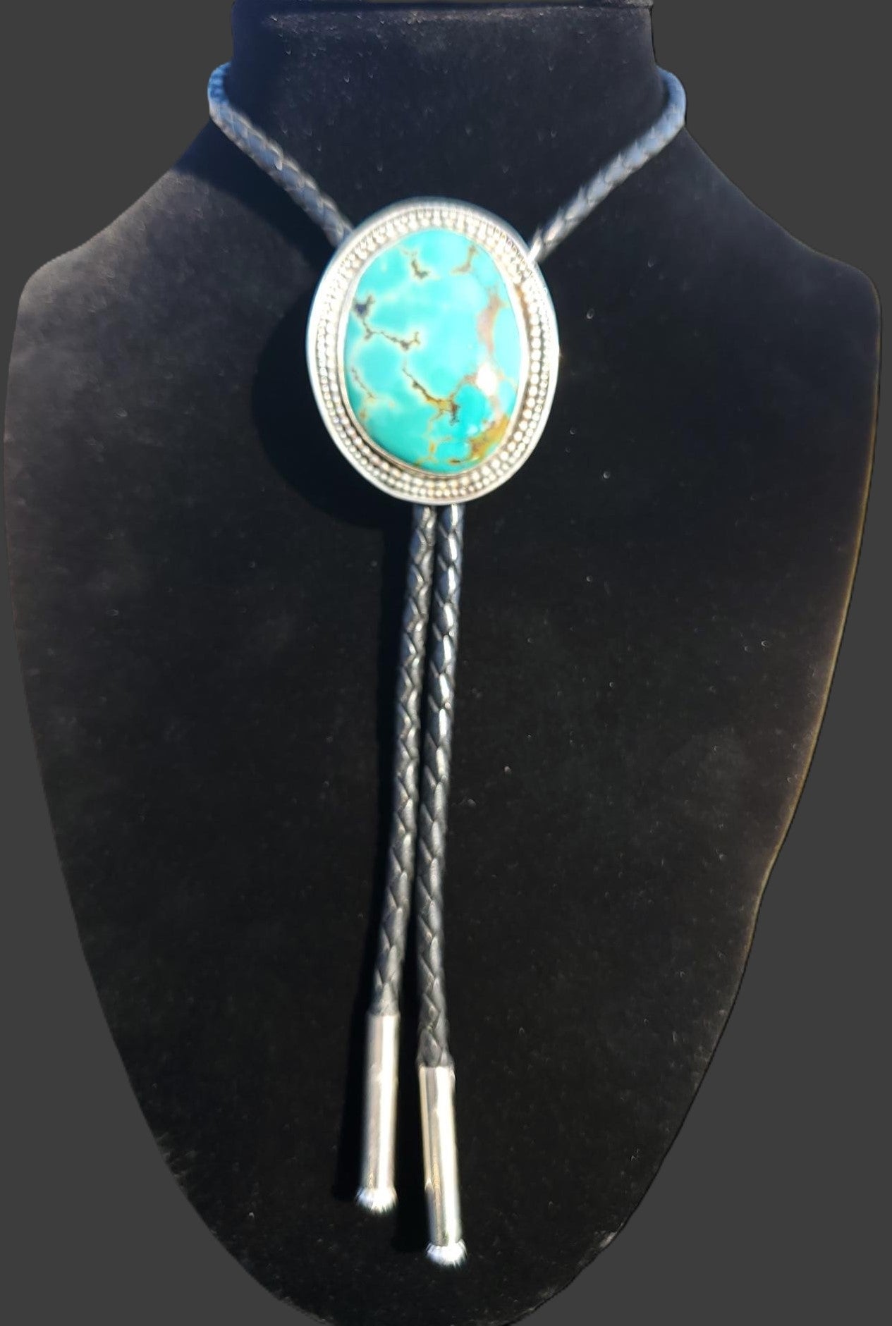 Chinese Turquoise Bolo Tie B008