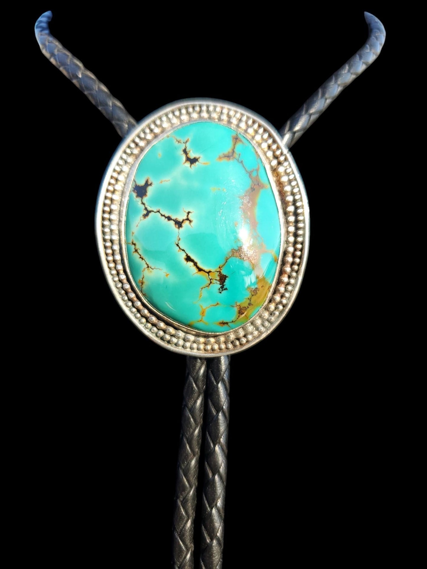 Chinese Turquoise Bolo Tie B008