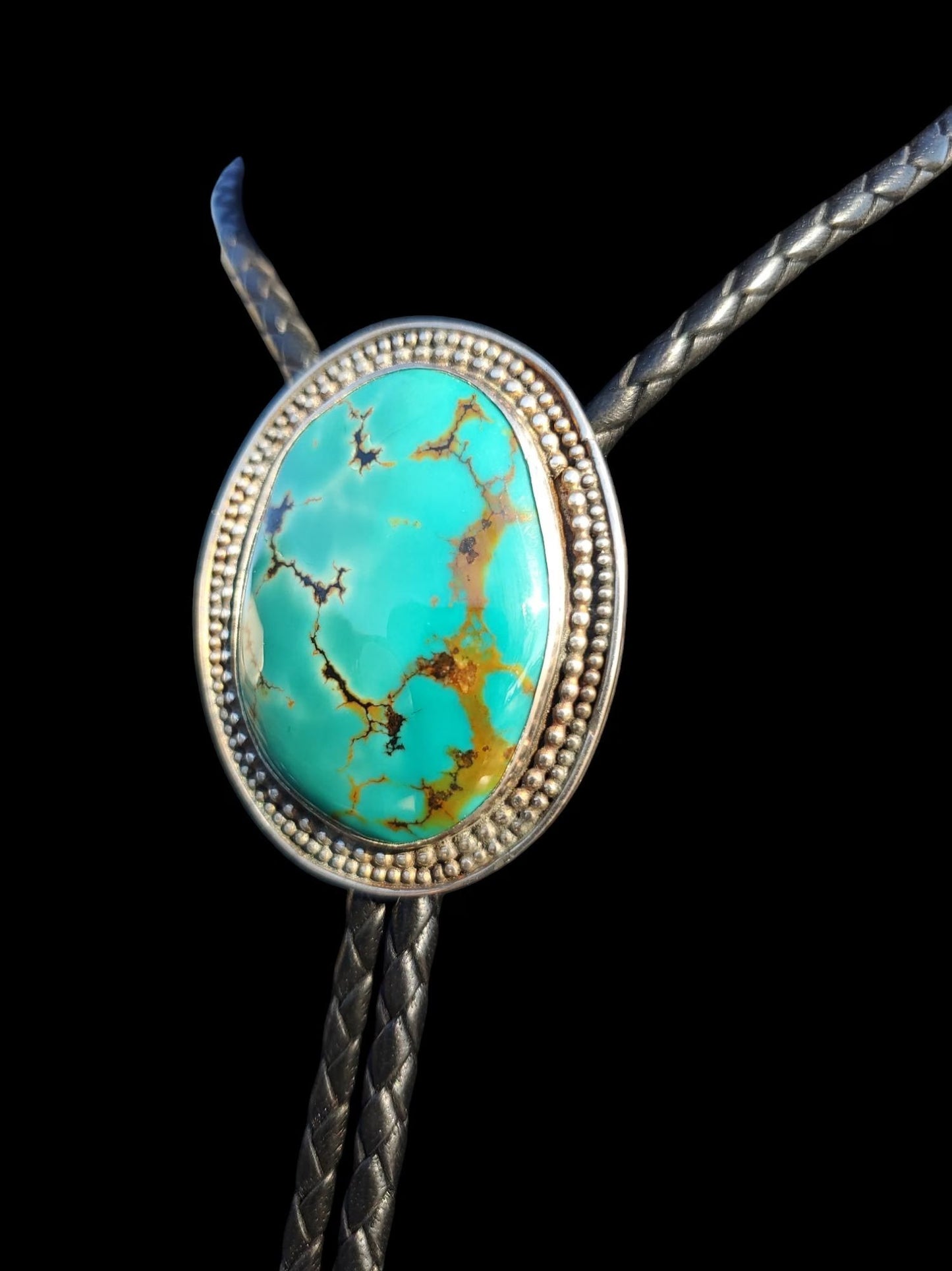 Chinese Turquoise Bolo Tie B008