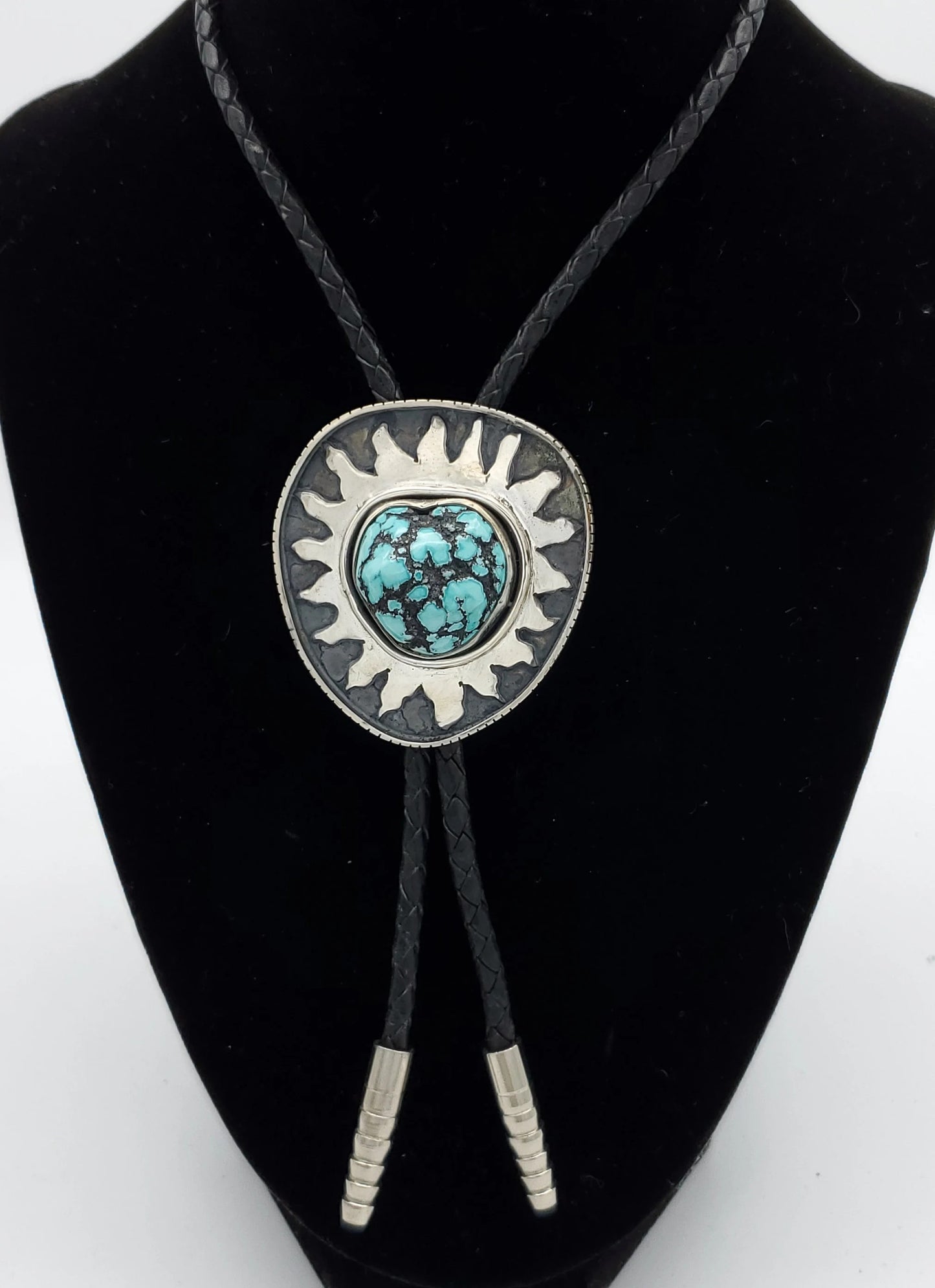 SouthwestTurquoise Nugget Bolo Tie, B020