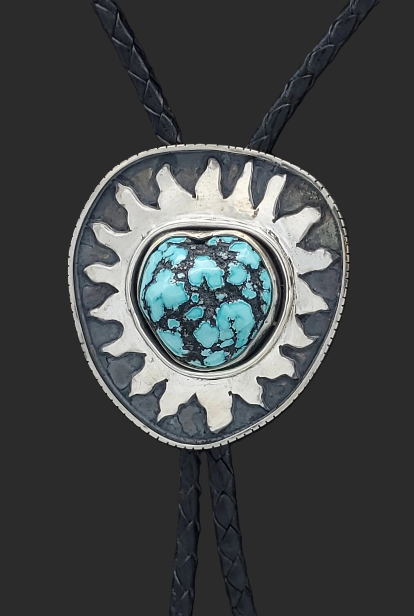 SouthwestTurquoise Nugget Bolo Tie, B020