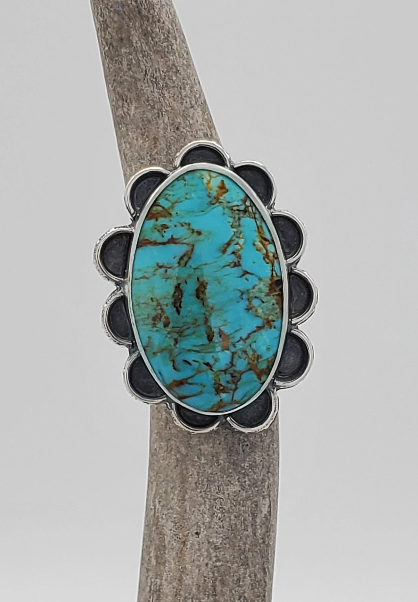 Turquoise Mountain Bolo Tie and Ring Set B023