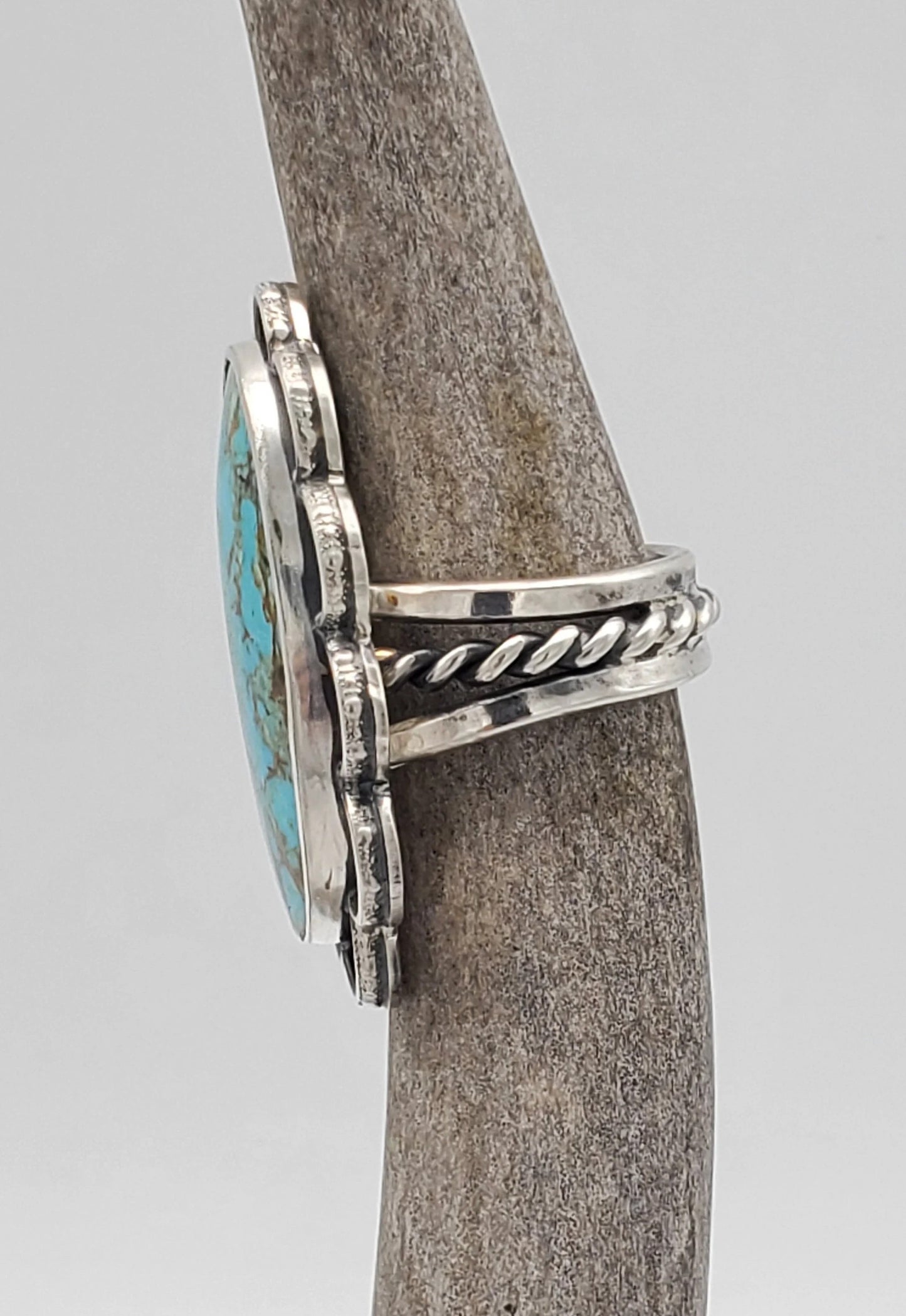 Turquoise Mountain Bolo Tie and Ring Set B023