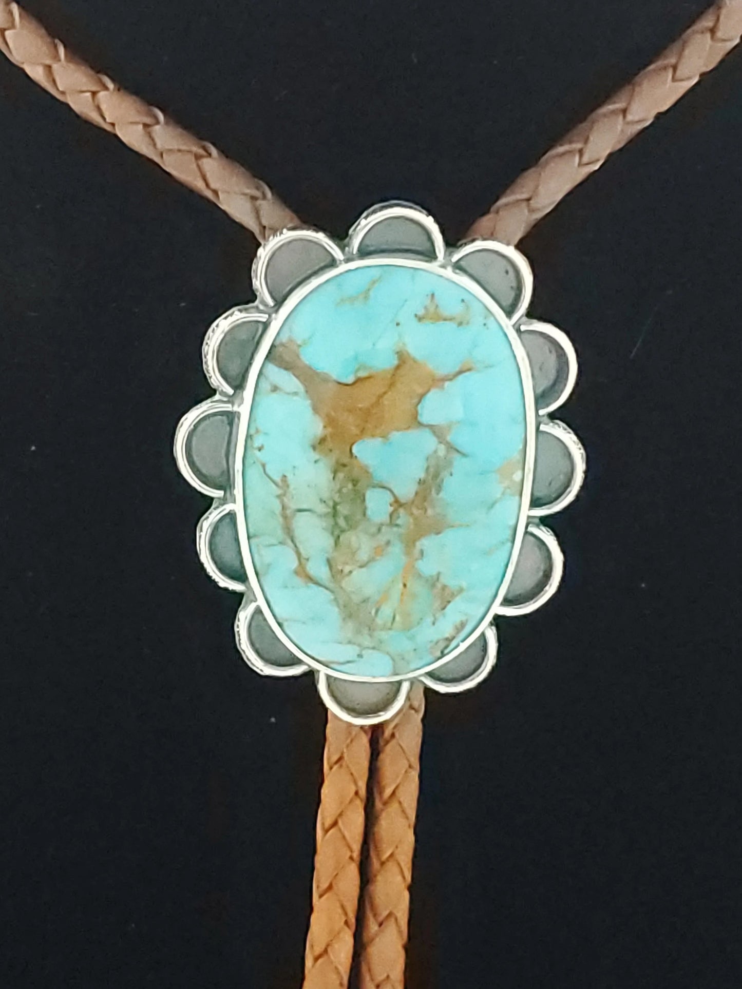 Turquoise Mountain Bolo Tie and Ring Set B023