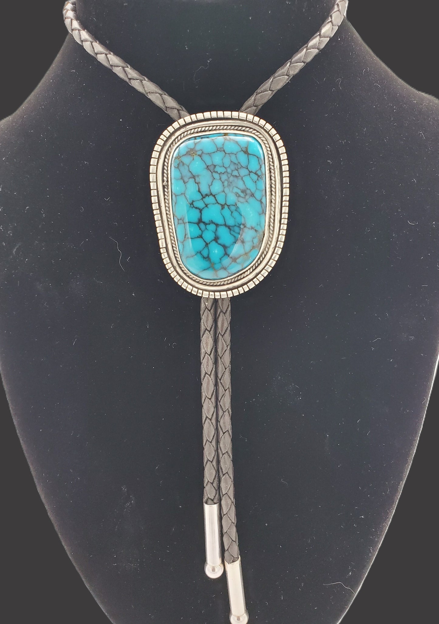 Blue Bell Turquoise Bolo Tie B058
