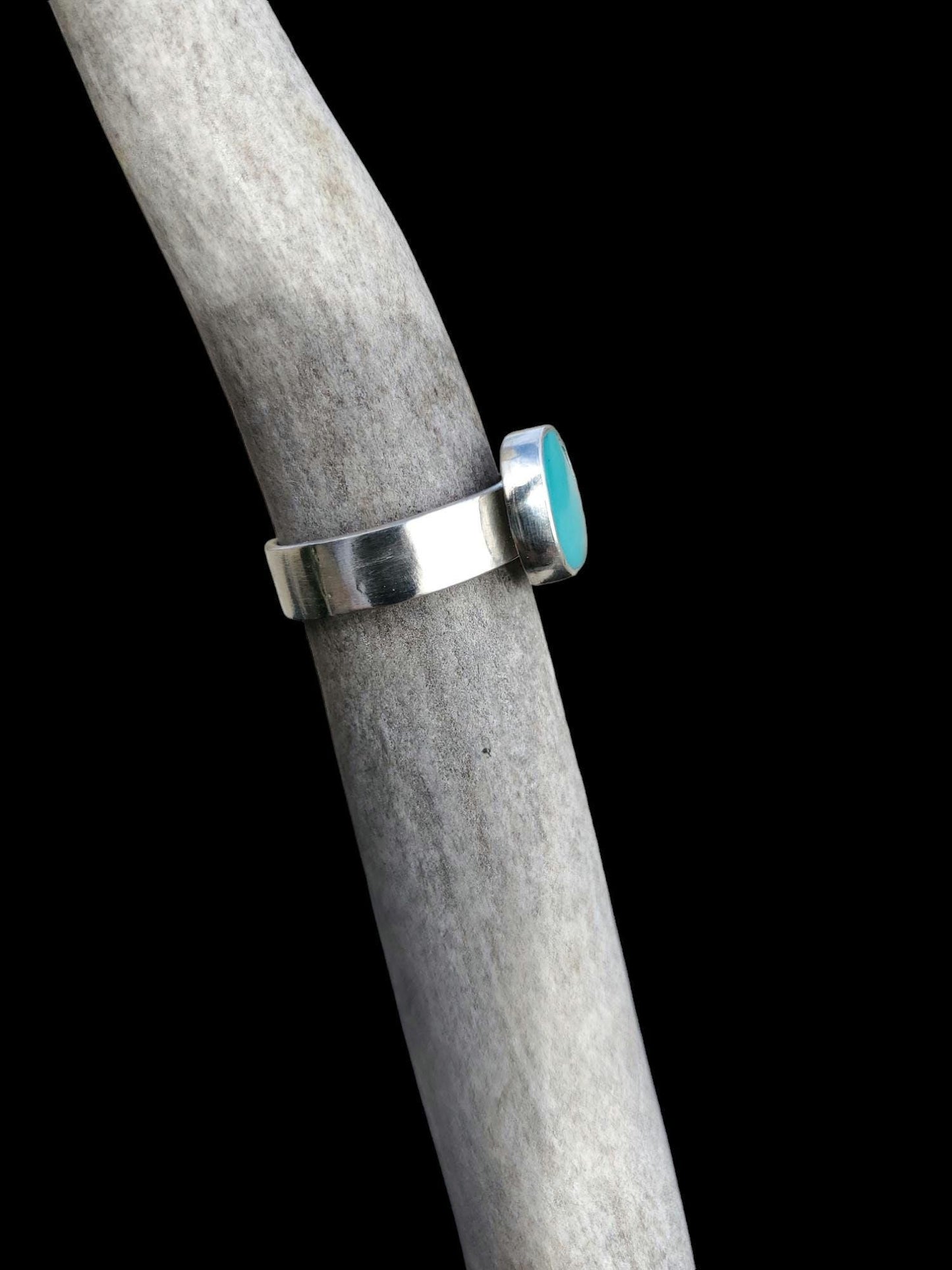 Blue Bird Mine Turquoise Ring, Size 8 1/2, R277