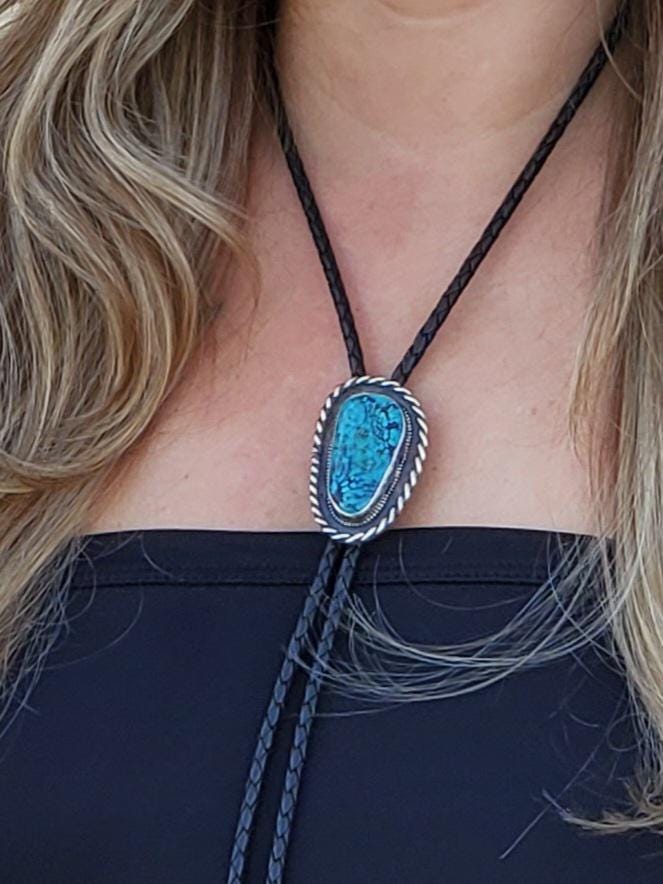 Nevada Turquoise Bolo Tie B106