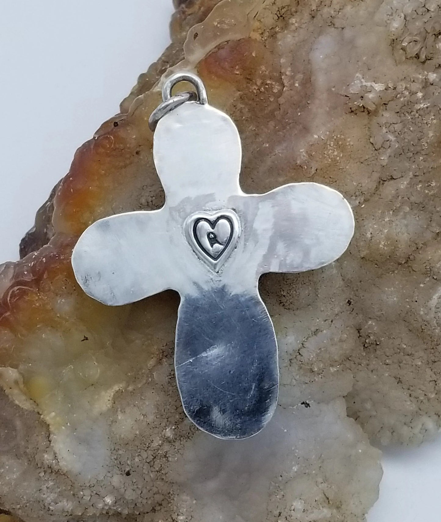 Chinese Turquoise Cross Necklace 020