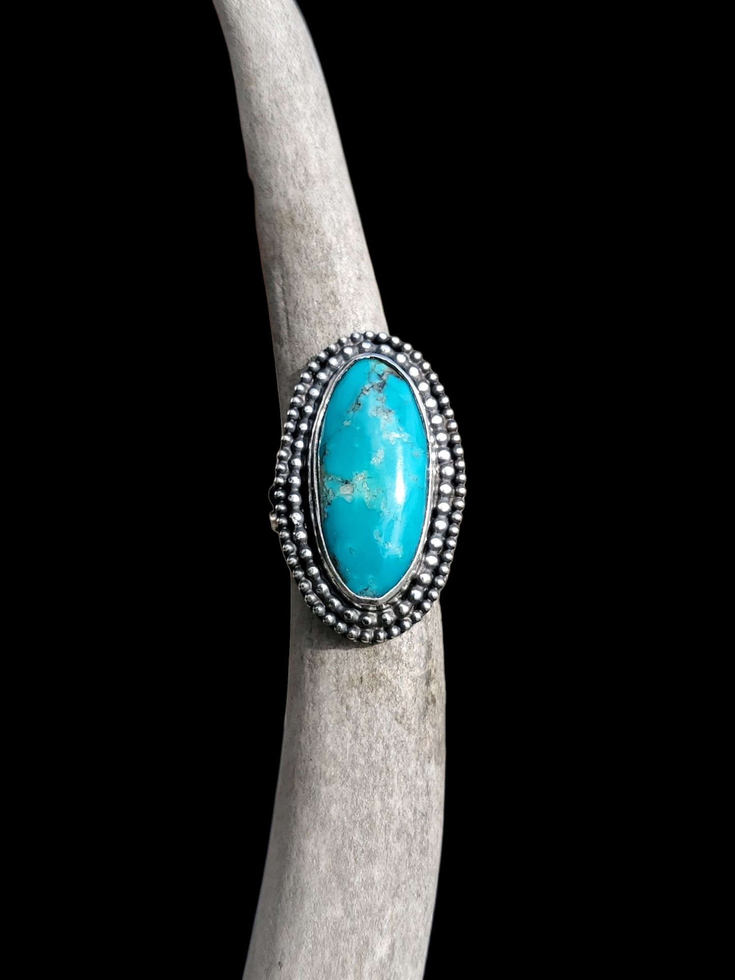 Ithica Peak Mine, Arizona Turquoise Ring, Size 6, R391