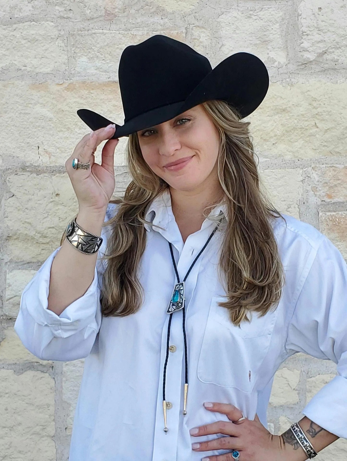 Blue Bell Turquoise Bolo