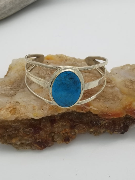 Morenci Mine Turquoise Cuff C006