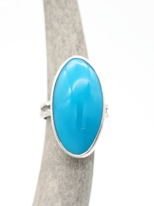 Blue Bird Mine Turquoise Ring, Size 7 1/2,  R088