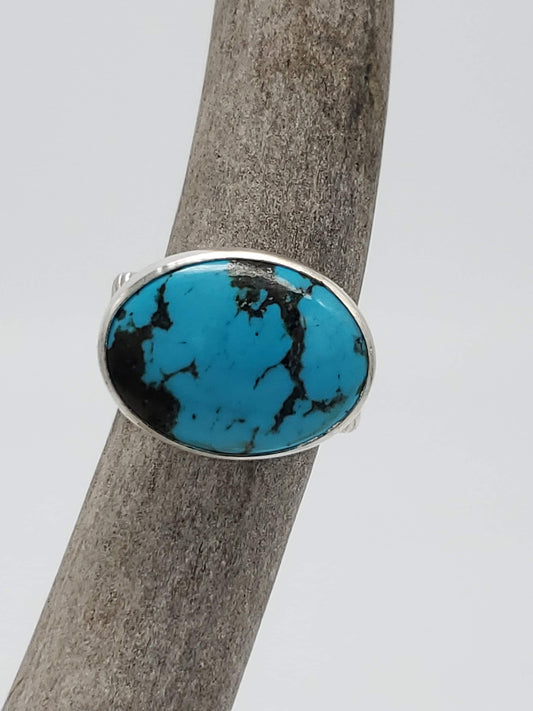 Southwest Turquoise Ring, Size 9, R140