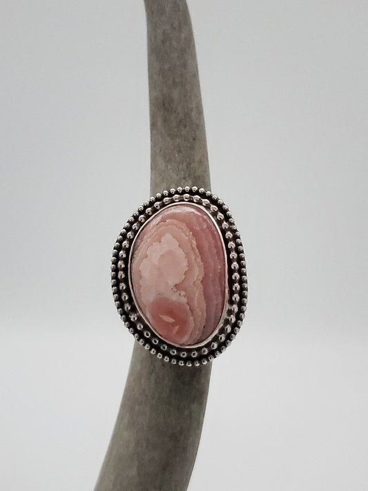 Rhodochrosite Ring, Size 6 1/2 R170