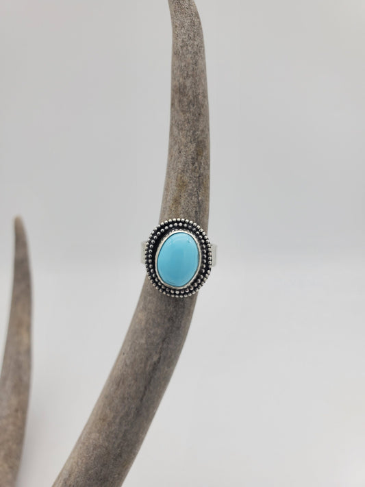 Blue Bird Mine Turquoise Ring, Size 6, R180