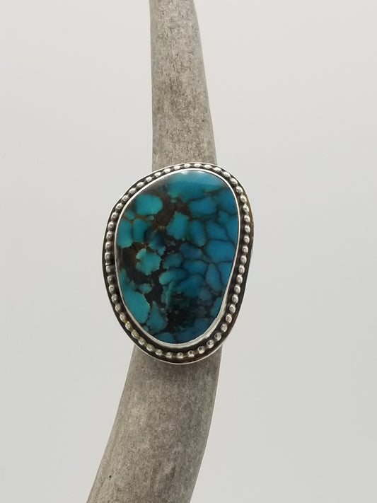 Chinese Turquoise Ring, Size 7, R016