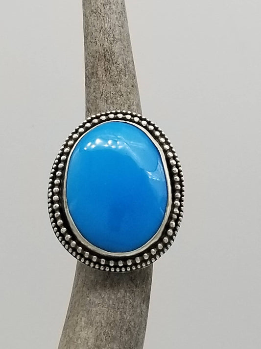 Sleeping Beauty Turquoise Ring size 6 1/2 R024