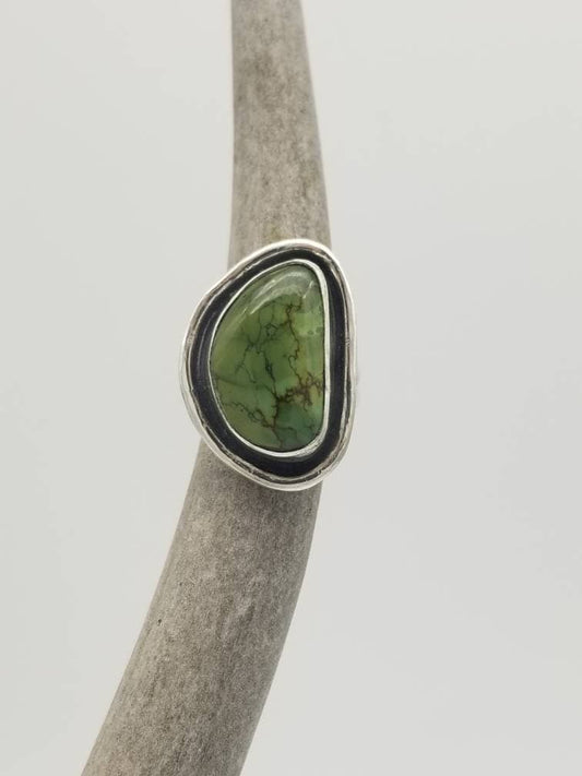 Carico Lake Turquoise Statement Ring, Size 7 1/2 - 8