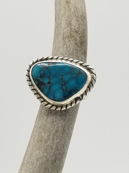 Blue Bell Mine, Nevada Turquoise Ring, Size 7 1/2