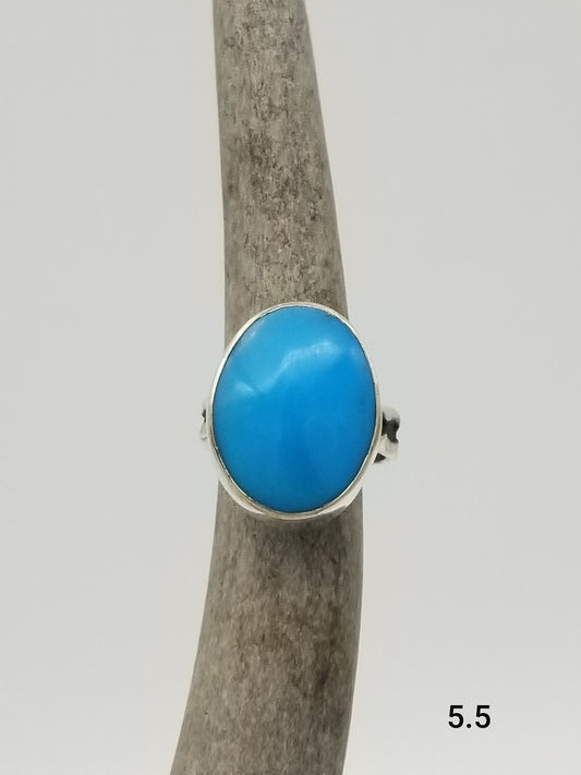 Blue Bird Mine Turquoise Ring, Size 5 3/4,  R079