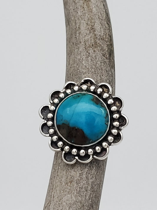 Bisbee Turquoise Ring, Size 8 1/2, R134