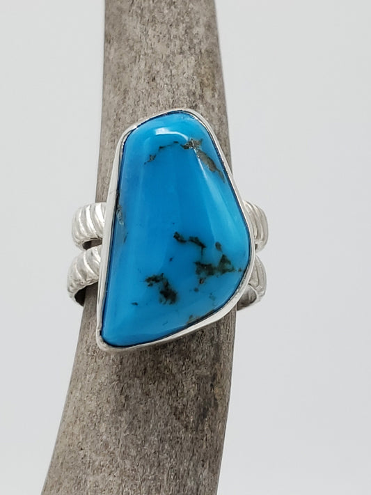 Morenci Mine, Arizona Turquoise Ring, Size 7, R143