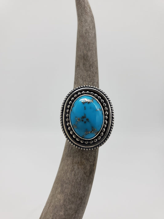 Ithica Peak Mine, Arizona Turquoise Ring, Size 5 1/2, R149