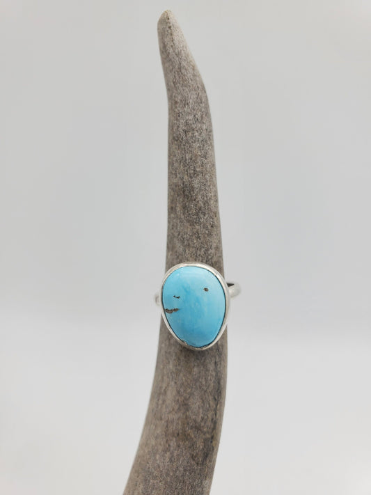 Blue Bird Mine Turquoise Ring, Size 5, R174