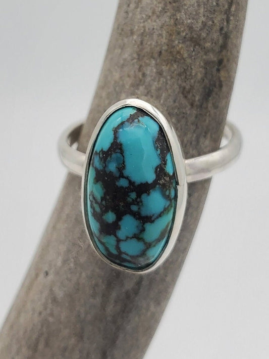 Chinese Turquoise Statement Ring, Size 8 3/4, R189