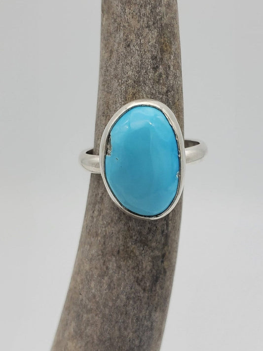 Blue Bird Mine Turquoise Ring, Size 7, R182