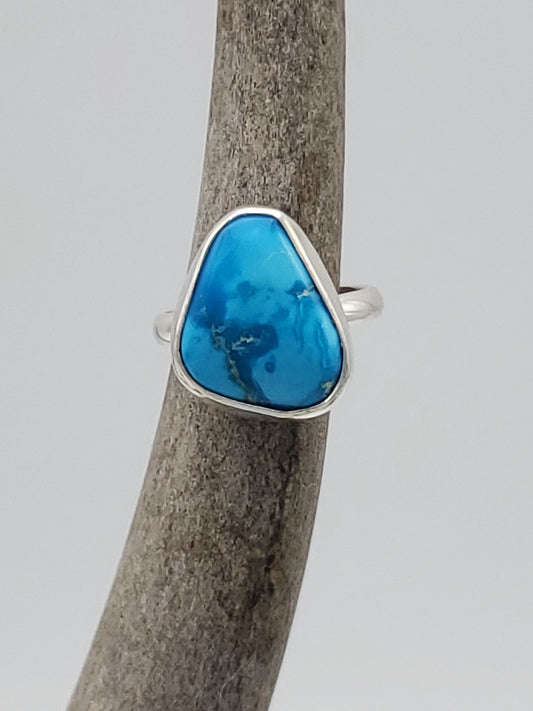Blue Bird Mine Turquoise Ring, Size 6, R199