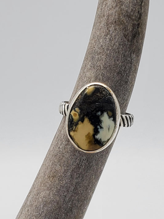 Aloe Variscite Ring, size 9, R215
