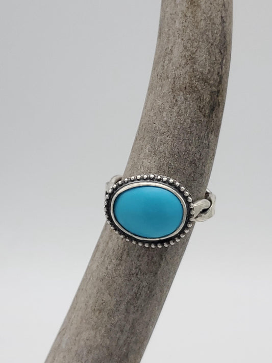 Blue Bird Mine Turquoise Ring, Size 9, R197