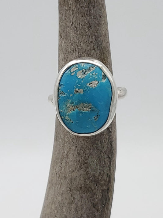 Sleeping Beauty Turquoise Ring Sz 5 1/2, R204