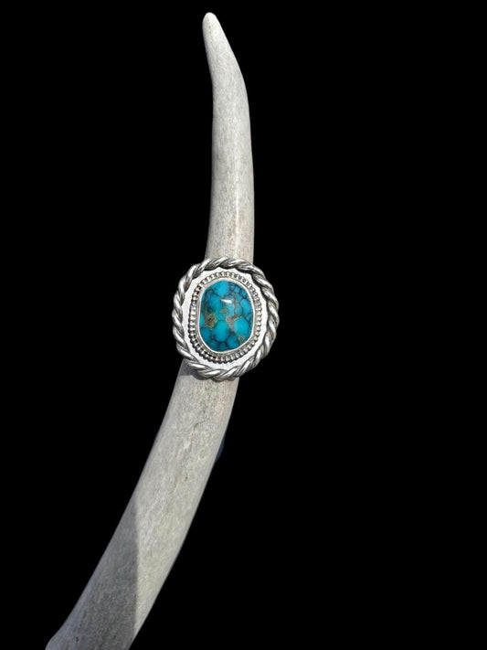 Blue Bell Mine, Nevada Turquoise Ring, Size 7 1/4, R289