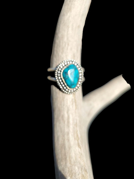 Blue Bell Mine, Nevada Turquoise Ring, Size 13 1/2, R292