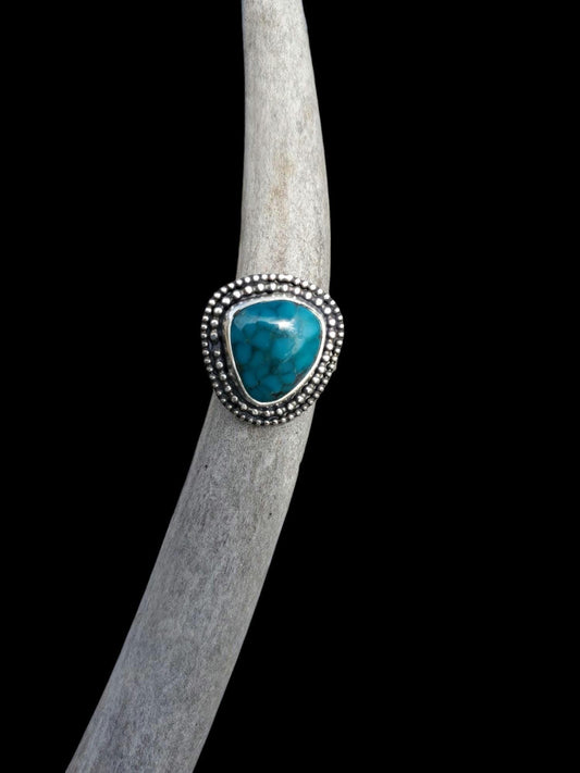 Blue Bell Mine, Nevada Turquoise Ring, Size 6 3/4 R274