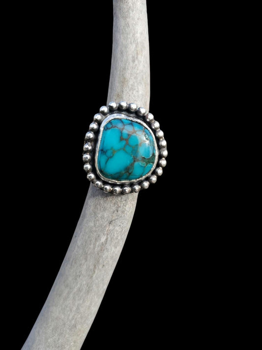 Blue Bell Mine, Nevada Turquoise Ring, Size 8 R280