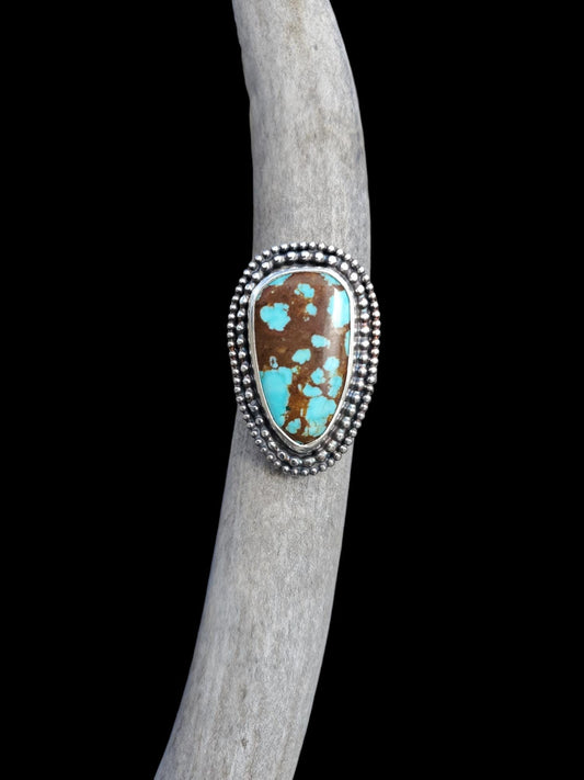 Number 8 Turquoise Ring, Size 9 1/2, R293