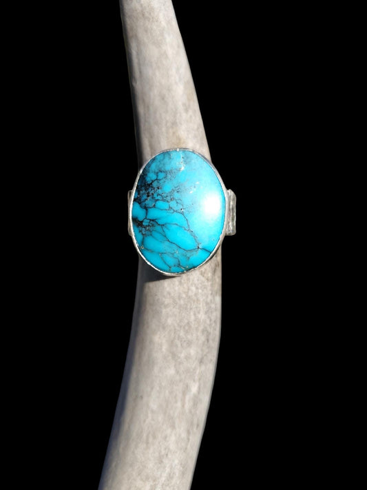 Southwest Turquoise Ring, Size 7 1/2, R281