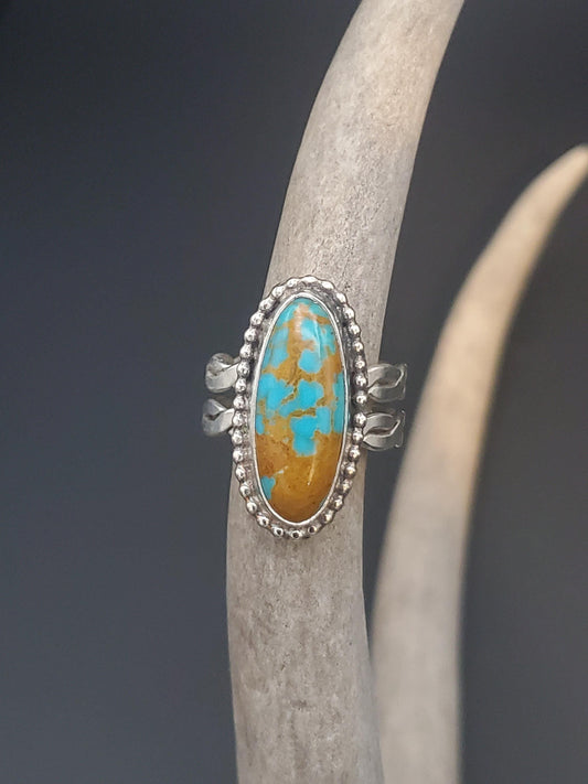 Kingman Mine Turquoise Ring, Size 9 3/4, R253