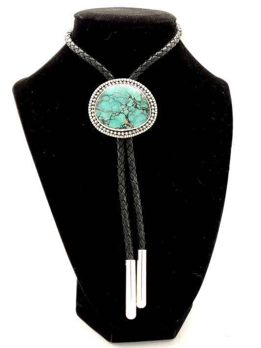 Southwest Oldstock Turquoise Bolo Tie B60