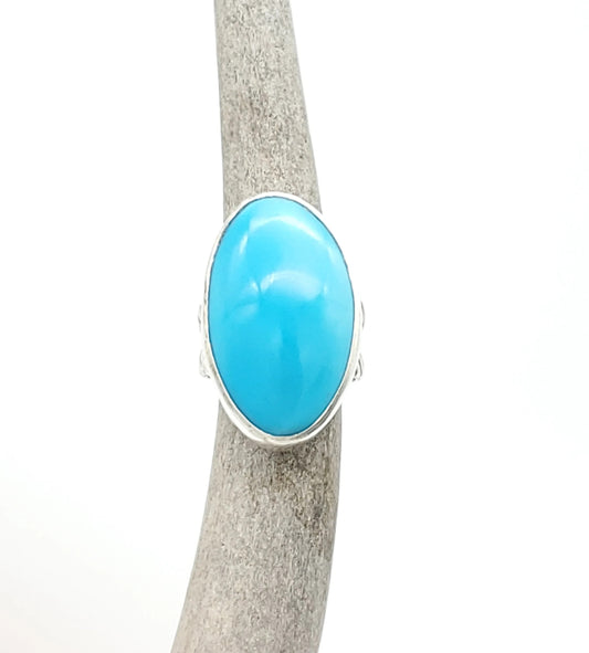 Blue Bird Mine Turquoise Ring, Size 6 1/2,  R087