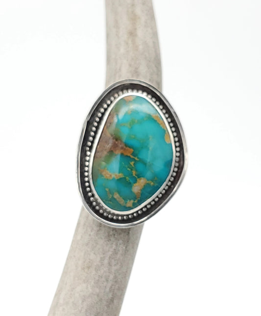 Pilot Mountain Turquoise Ring Size 8, R089