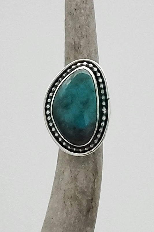 Paiute High Grade Turquoise Ring, Size 4 3/4, R156