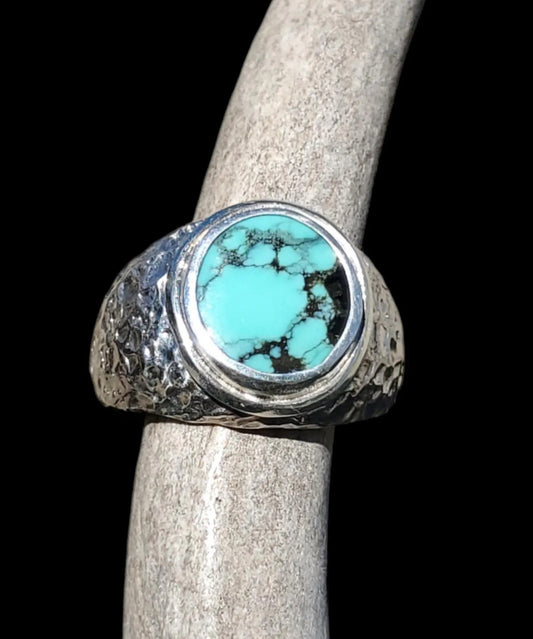 Hubei Men's Turquoise Ring, Size 9 1/2, R273