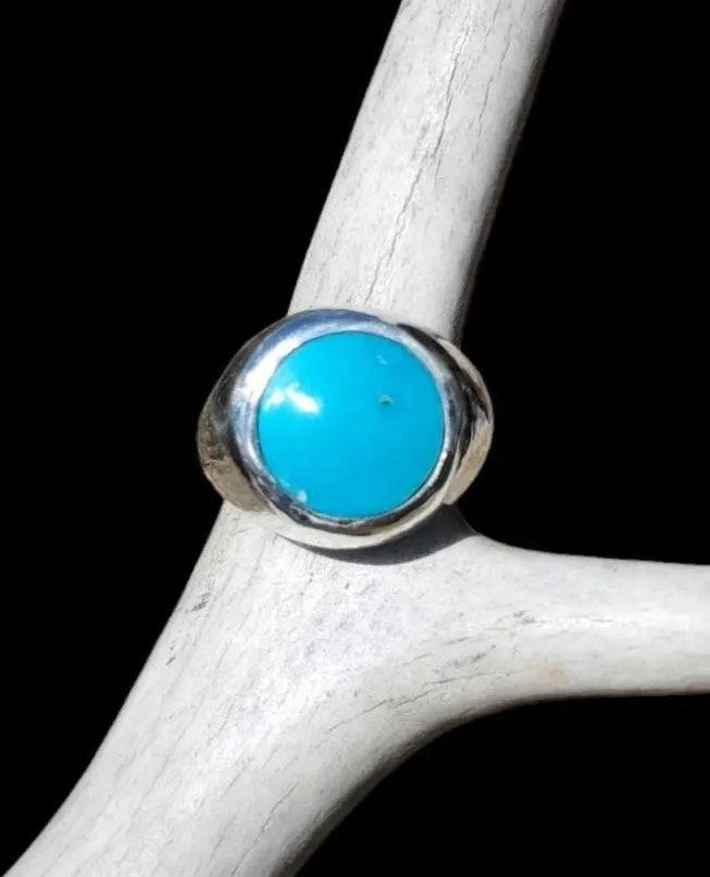 Blue Bird Mine Turquoise Ring, Size 10, R278