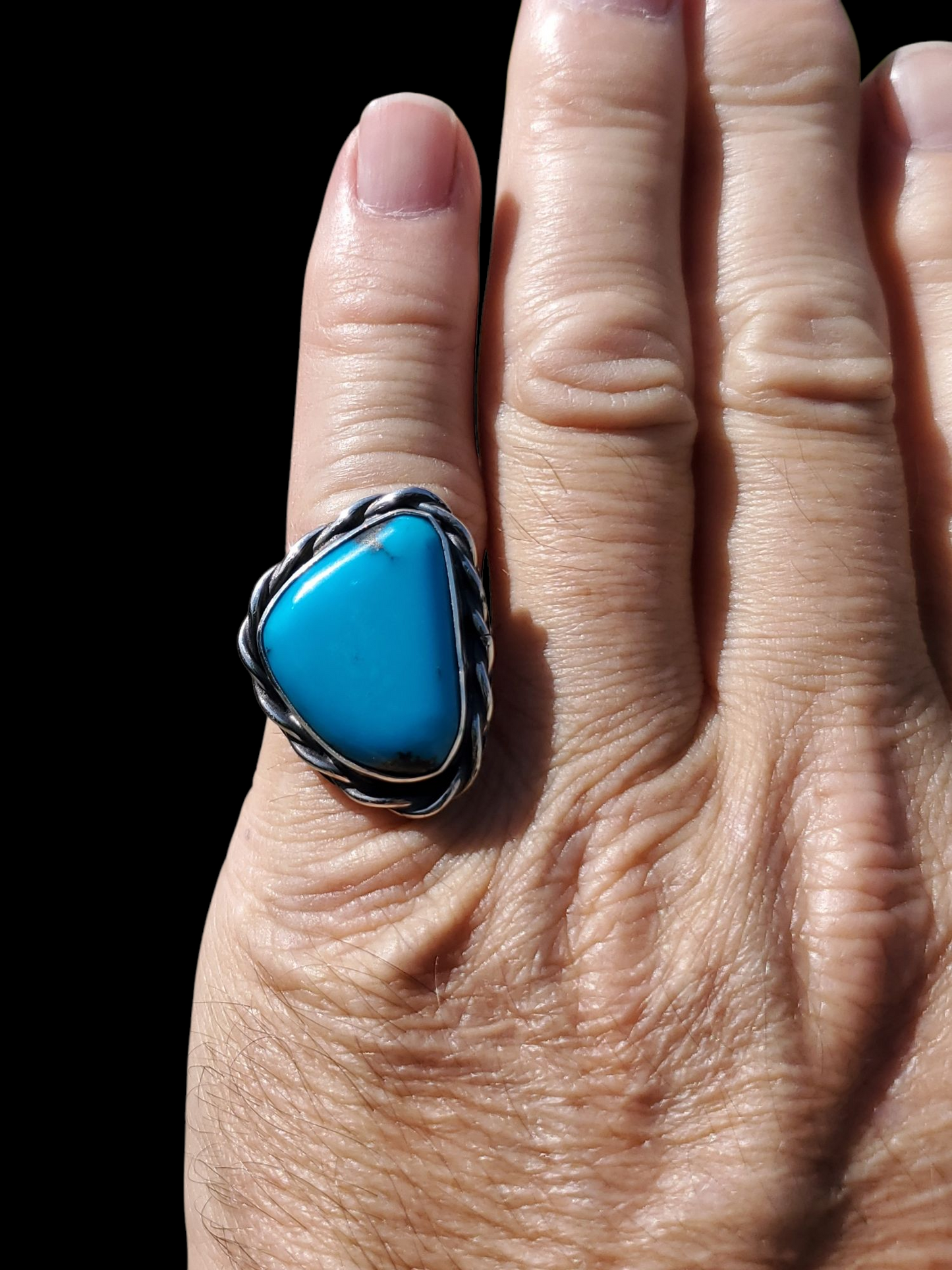 Morenci Turquoise Ring, Size 6, R343