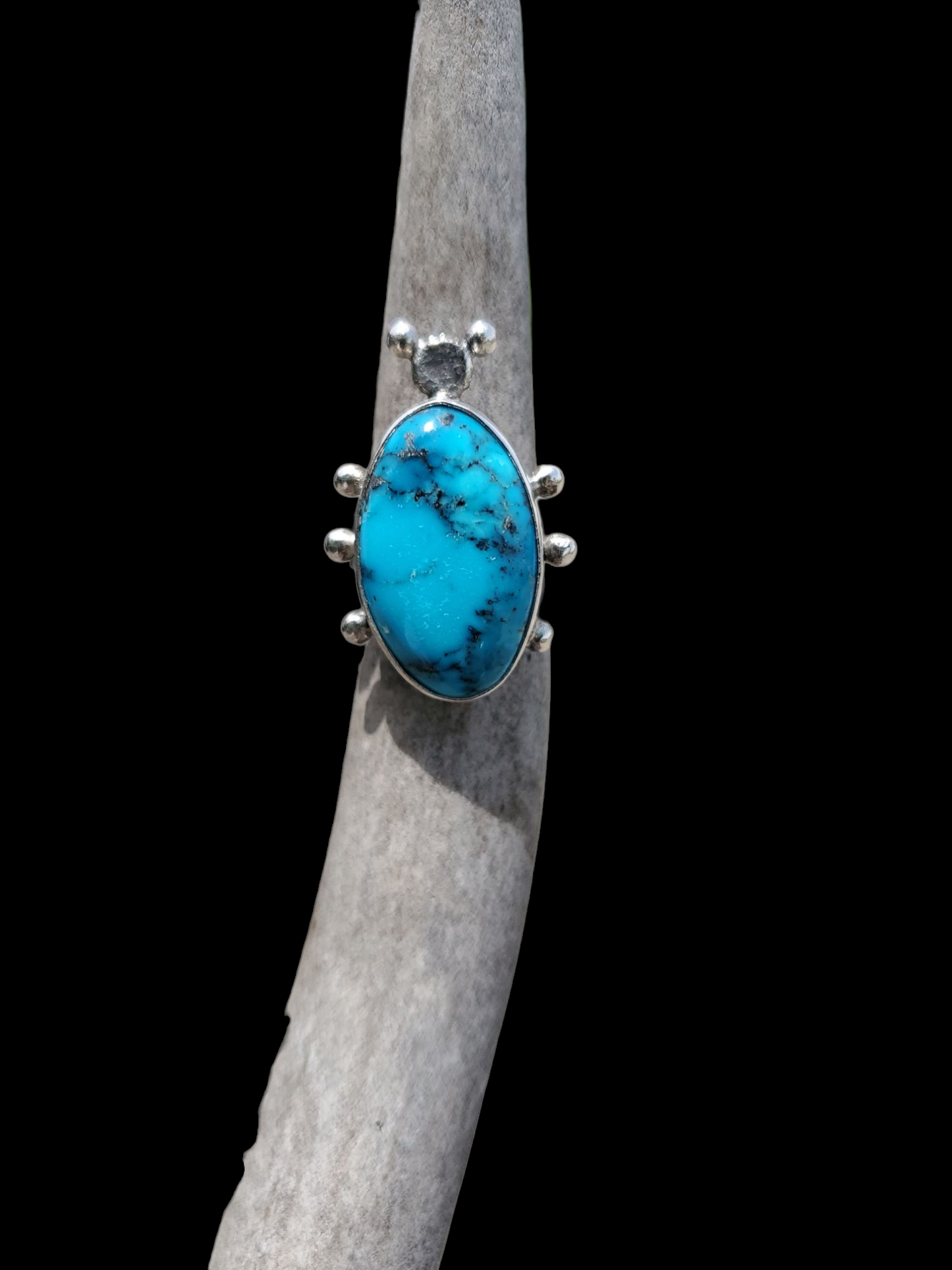 Ithica Peak Mine, Arizona Turquoise Ring, Size 5 1/2,  R369