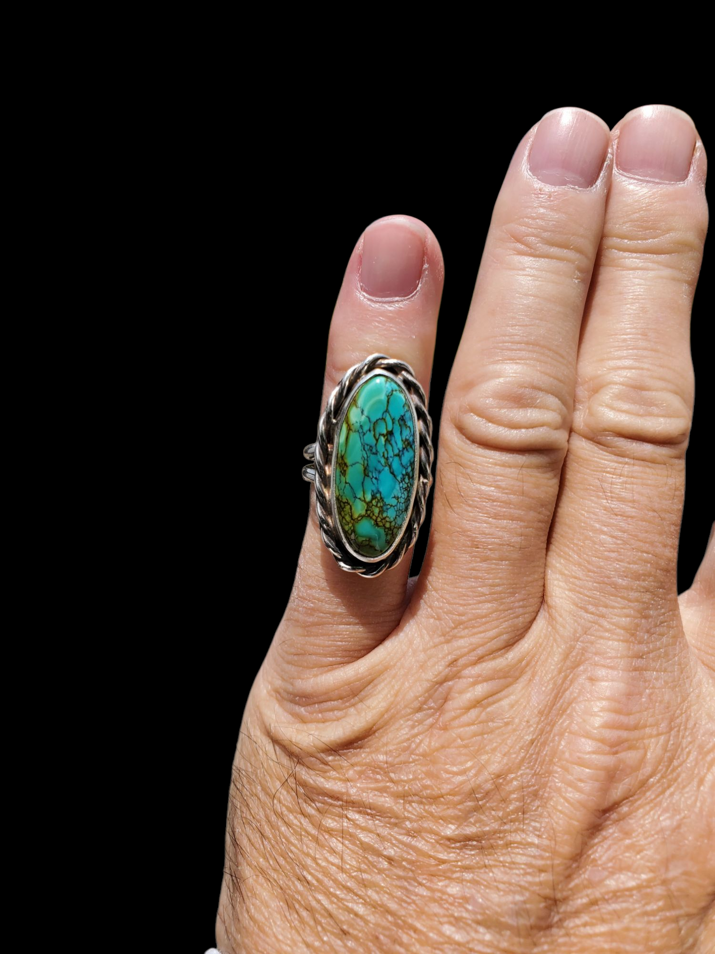 Patagonia Turquoise Ring, Size 5, R368